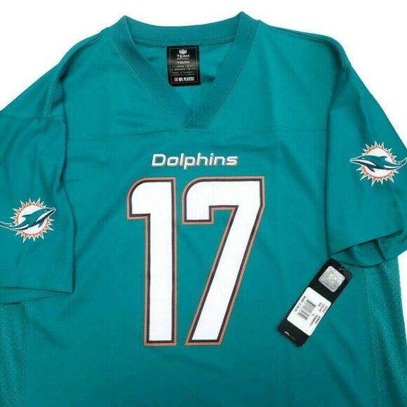 Team Apparel Youth Other - NFL Miami Dolphins Youth Boys Jersey 2 Sided #17 Ryan Tannehill XL (18/20)
